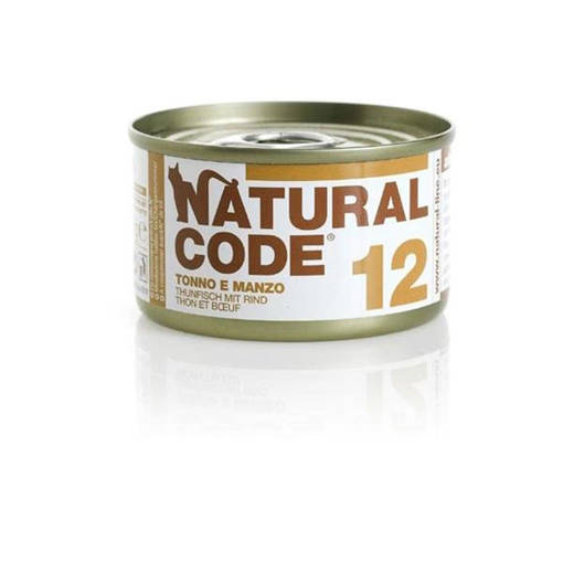 Natural Code 12 Tonno E Manzo , Lattina 85G