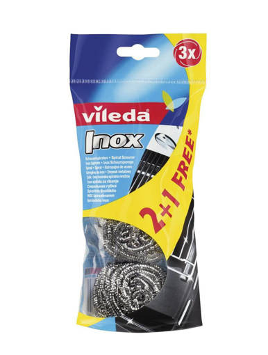 Vileda Spirale Inox 3 pezzi