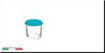 Bormioli Rocco Frigoverre Tonda, diametro 10 cm, Alta, Azzurro, con Coperchio, 0,35 litri
