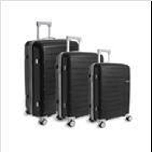 Valigie On The Go Bic Nero-grigio, 3 Pezzi