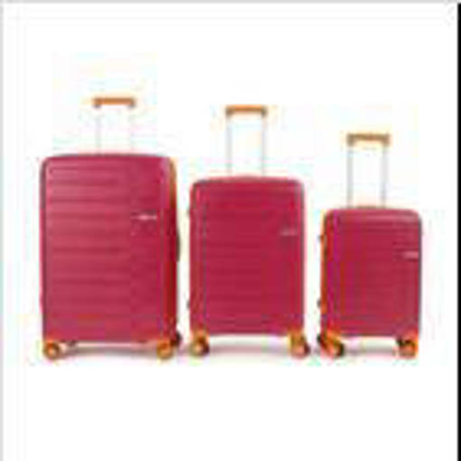 Valigie Travel Bic Fuxia-aranc, 3 Pezzi