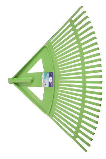 Kombo Rastrello Da Giardino In Polipropilene  Rigido, Resistente Alla Flessione, 44 Cm X 39 Cm, Con 20 Denti, Attacco Conico 2 Cm, Senza Manico