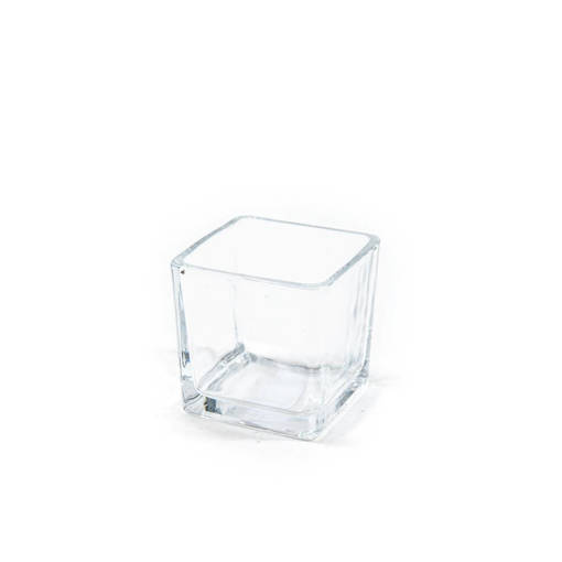 Mercury  Portacandela Cubo In Vetro 5X5Xh.5Cm