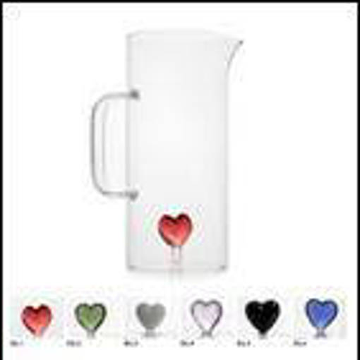 Caraffa Vetro Dec 3D Hearts