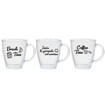 Tazza Vetro Stamp Clara 350 Ml Assortiti