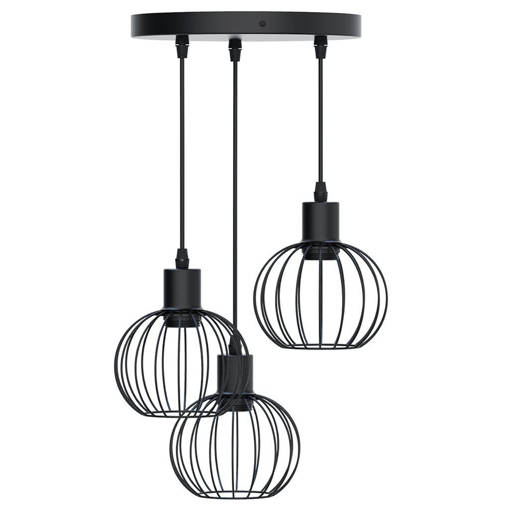 Lampadario in ferro (lampadina esclusa) E27*3