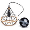 Lampadario in ferro (lampadina esclusa) marrone E27