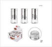 Dc Casa Barattolo Sale/Pepe/Spezie 130Ml Argento
