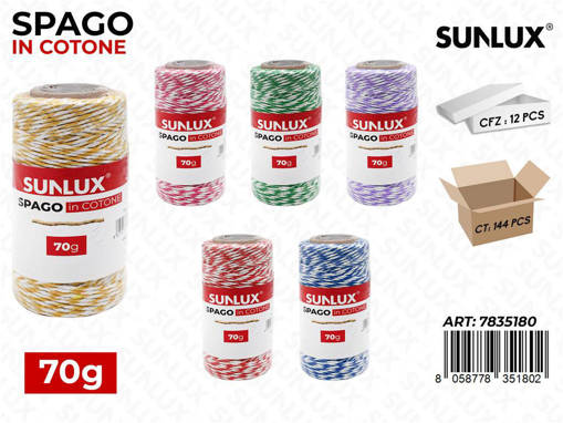 Sunlux - Spago In Cotone Bicolor Ass. 70Gr /Pz Da 12** 7835180