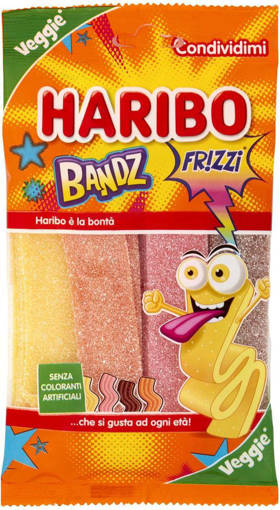 Haribo CARAMELLE BANDZ FRIZZI GR.200                        