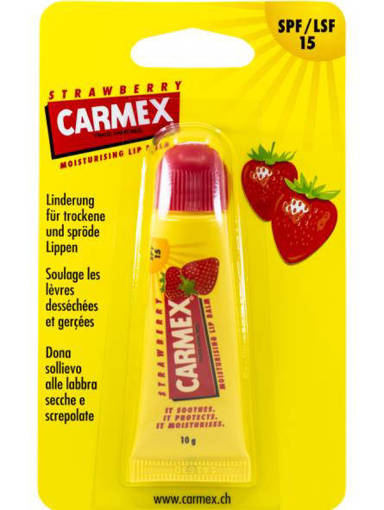 CARMEX LIP BALSAMO TUBO FP15 FRAGOLA    