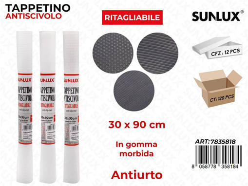 TAPPETINO ANTISCIVOLO FANT. ASS. 30*90CM/PZ DA 12**
