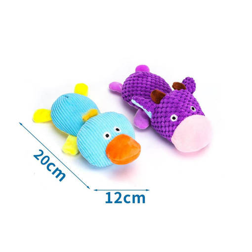 Nobleza Peluche con suono Anatra e Mucca L20*W12cm