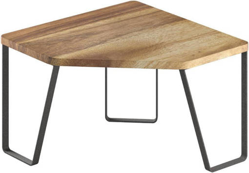 Metaltex Mensola Angolare Cm 25X25X16 Legno Di Acacia Touchtherm Lava York Line Lava
