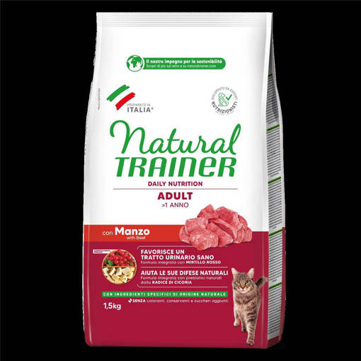 Natural Trainer Gatto Adulto 1,5 kg con Manzo