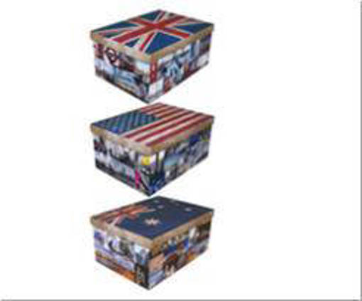Bauletto Maxi Flags Cm51X37X24 3 Ass