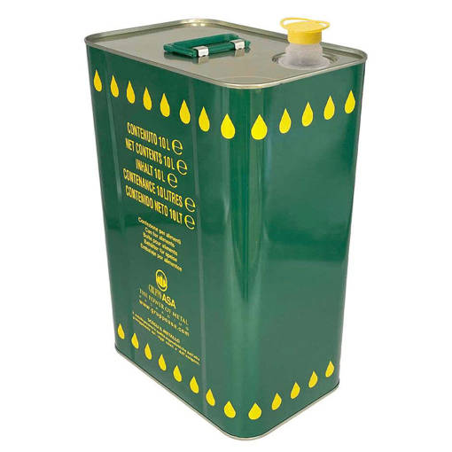 Lattina Olio In Latta Zincata Lt10 C/Tappo