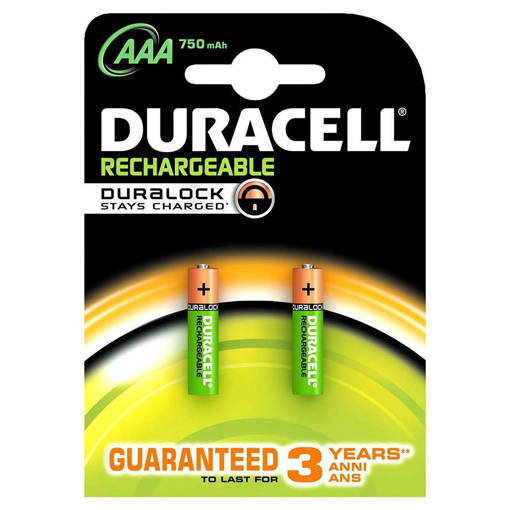 Duracell Ministilo Ricaricabile 750 mah, 2 pile