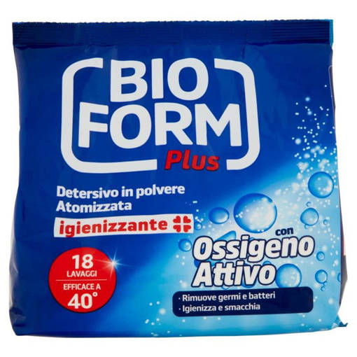 Bioform Plus detersivo18 mis ricarica polvere gienizzante "Ossigeno Attivo"