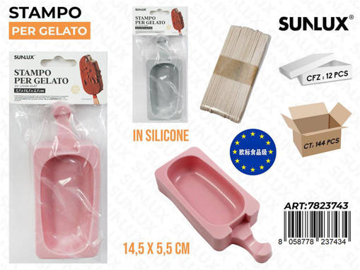 Stampo Per Gelato In Silicone 14.5*5.5Cm /Pz Da 12**