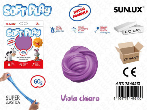 Sunlux - Sunlux Pasta Model. Soft Viola Chiaro 60Gr /Pz Da 6** 7849213