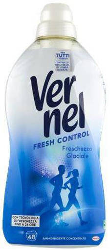 Vernel Ammorbidente Concentrato 48 lavaggi Fesh Control Glaciale 1056 ml