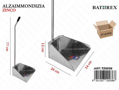 Bathrex Paletta Alzaimmondizia Zincata