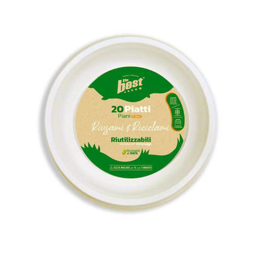 The Best Piatti Piani 20 pezzi Riutilizzabili