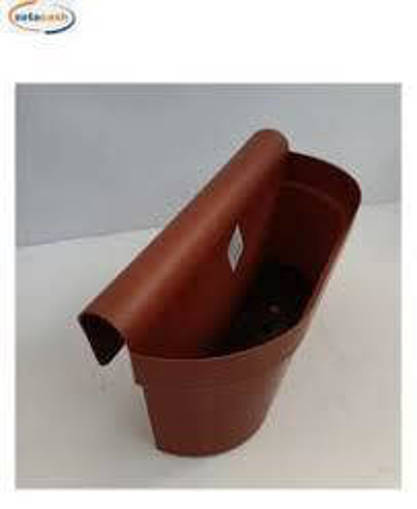 Blumax Balconetta ESPRIT con riserva d'acqua 50x20x20h - terracotta