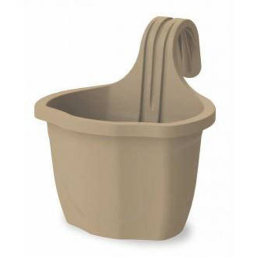 Blumax Balconiera NIZZA 23x18x24,5h - 3lt - mocca