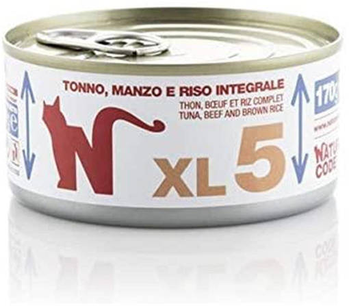 Natural Code XL 5 TONNO MANZO RISO INTEGRALE XL 170gr