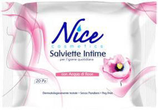 Nice 20 Salviettine Intime con Aloe e Glicerina