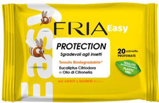 Fria Easy Protection Sgradevoli agli Insetti 20 Salviette Anti Zanzare