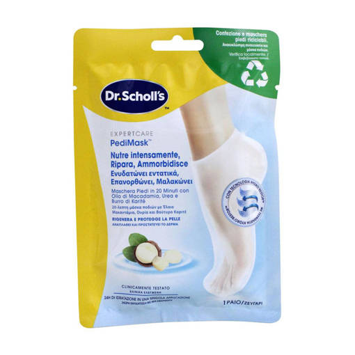 SCHOLL PEDIMASK Maschera Piedi Nutriente Con Olio Macadamia