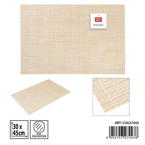 Dc Casa Tovaglietta Pvc 30X45Cm Beige