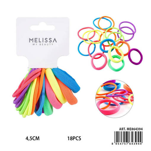 Melissa Elastico Capelli 4.5Cm 18Pz