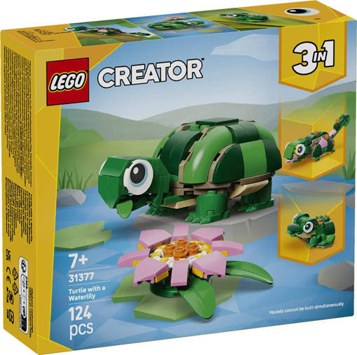Lego Creator 31377 Tartaruga con fiore di ninfea