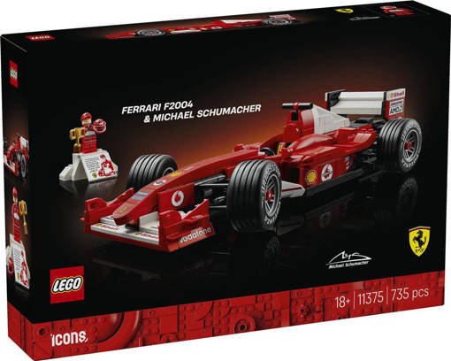 Lego Icons 11375 Ferrari F2004 e Michael Schumacher