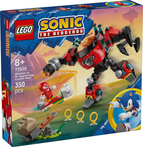 Lego Sonic 77005 Knuckles vs. il Mech Egg Crusher del Dr. Eggman