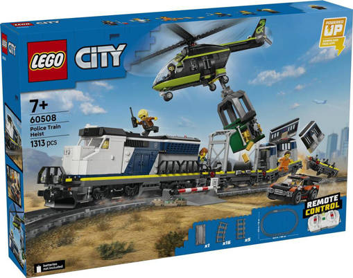 Lego City Trains 60508 Rapina al treno della polizia