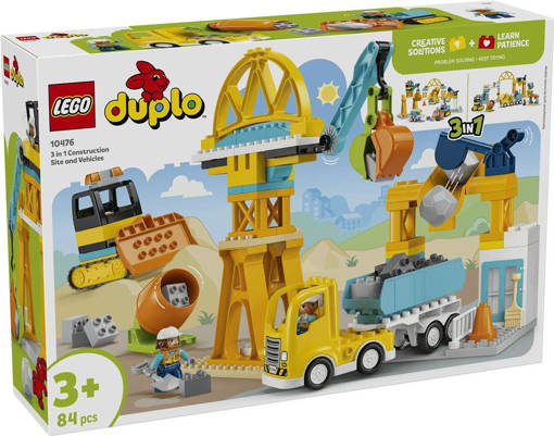 Lego DUPLO Town 10476 Cantiere e veicoli 3 in 1