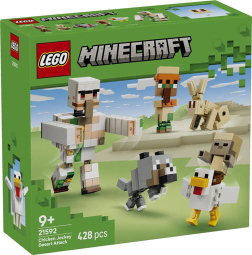 Lego Minecraft 21592 Attacco nel deserto del fantino di polli