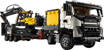 Lego Technic 42175 Autocarro Volvo FMX ed Escavatore elettrico EC230