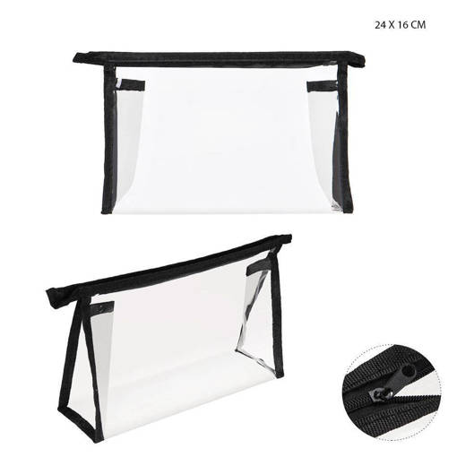 Melissa Borsa P/Tutto Pvc Trasp.B/Nero 24X16Cm