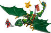 Lego Ninjago 71829 Drago della foresta verde di Lloyd