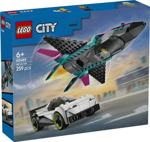 Lego City Great Vehicles 60489 Jet contro Auto sportiva