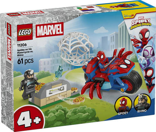 Lego Spidey 11206 Spidey sulla moto contro Rhino