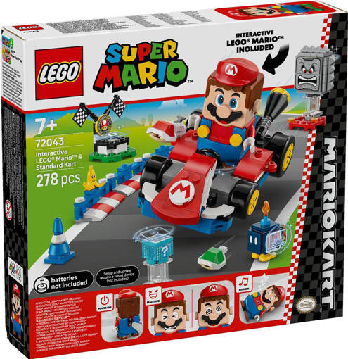 Lego Super Mario 72043 Mario Kart™ – LEGO® Mario™ interattivo e Kart standard
