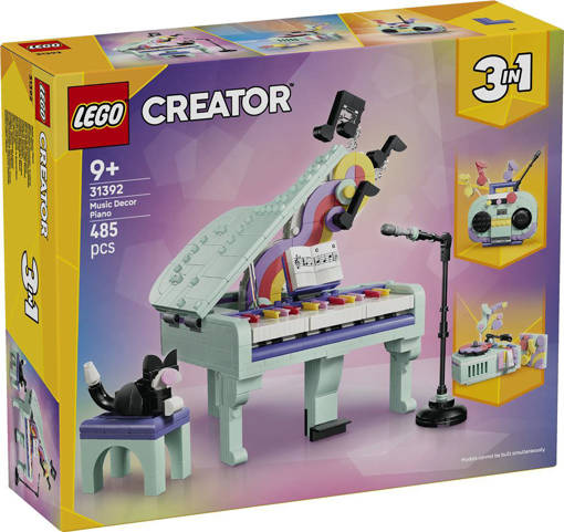 Lego Creator 31392 Pianoforte decorativo con gatto