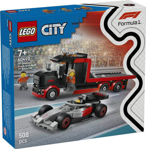 Lego City Formula 1 60493 Display Truck F1® con auto da corsa Audi F1®